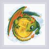 RIOLIS Counted Cross Stitch Kit 7.75"X7.75"-Good Luck Coin