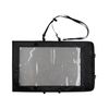 Map Case, Waterproof Map Holder, Hiking Map Pouch Holder with Clear Window & Lanyard, Transparent Plastic Case for Camping Documents and Electronics(Black)