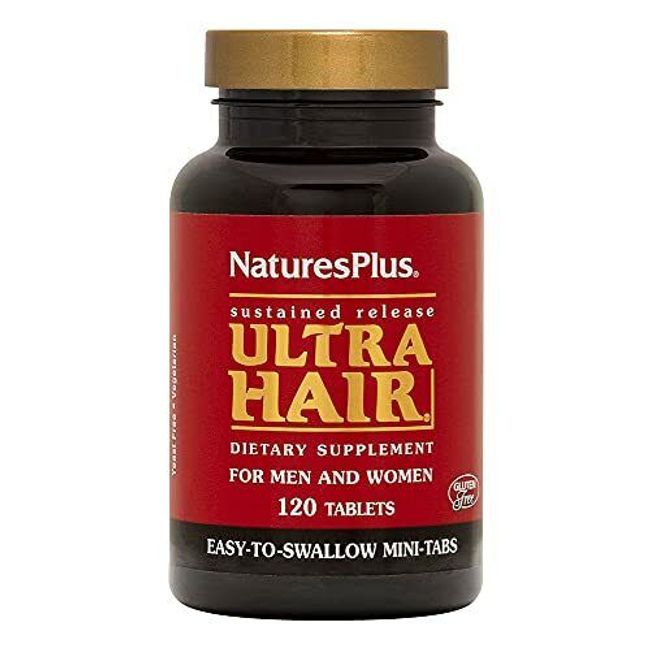 Natures Plus Ultra Hair For Men & Women Dietary Supplement 120 Mini Tablets