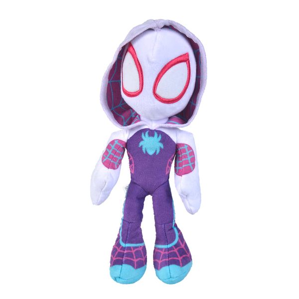 Spiderverse Ghost Spider Action Figure 25 cm Soft Toy with Glow in the Dark eyes