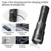 Super Bright Zoomable 3Mode Tactical LED Flashlight Rechargeable USB Torch Light