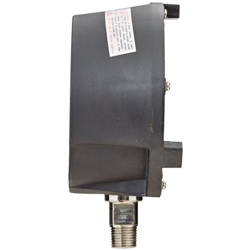 PIC Gauge AHG6-A60.H25 4.5" Dial, 0/300 psi Range, 1/2" Male NPT Connection Size, Bottom Mount Dry/Fillable Process Pressure Gauge with a Phenolic Safety Case, 316 Stainless Steel Internals, and Plastic Shatterproof Lens