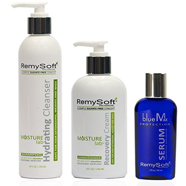 RemySoft Moisturelab System - Safe for Hair Extensions, Weaves and Wigs - Sal...