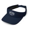 Soccer Mama Hat, Embroidered Visor, Soccer Hat Navy