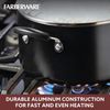 Smart Control Nonstick Stock Pot/Stockpot with Lid, 6 Quart, Black