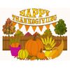 Thanksgiving Pumpkin Patch Party Edible Cake Image