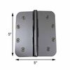 Door Hinges Bright Chrome Radius 5" x 5" | Renovator's Supply