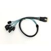 Micro SATA Cables|SlimSAS 8i (SFF-8654) to 8X SATA Cable - 50CM for High-Speed Data Connectivity