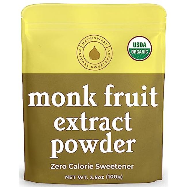 MONK FRUIT IN THE RAW, Natural Monk Fruit Sweetener w/ Erythritol,  Sugar-Free Keto, Gluten Free, Zero Calorie, Low Carb, Vegan, Sugar  Substitute, 16