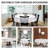 DWCN White Round Table Cloth Wipe Clean Tablecloth Wipeable Water Resistant Table Covers Round 120cm Diameter