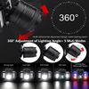 Hands-Free Sensor Headlamp with Red/Blue Safety Lights 1500mAh 40H Runtime 