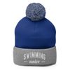 Swimming Senior Hat, Embroidered Beanie, Swimming Hat