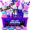 Original Stationery Galaxy Slime Kit, Fun Slime Set with Glow in The Dark Stickers, Dark Powder to Make Glitter & Galactic Slime!