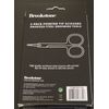 NIB Brookstone 2 Pack Pointed Tip Scissors  Anodized Steel Grooming Tools
