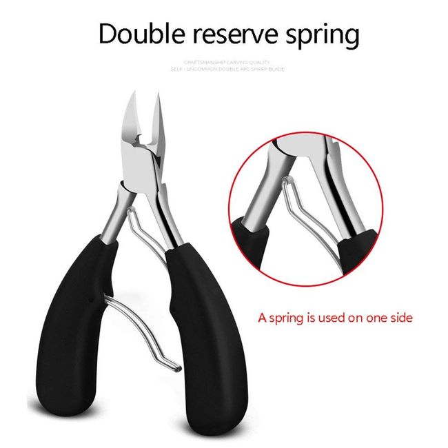 2 Pack Toe Nail Clipper for Ingrown & Thick Toenails Toenails Trimmer and  Professional Podiatrist Toenail Nipper for Seniors with Surgical Stainless  Steel Surper Sharp Blades Soft Handle 