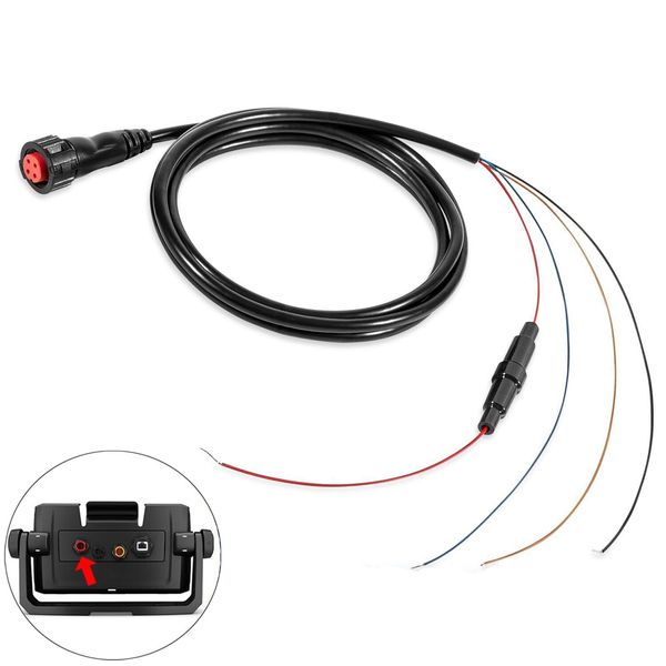 010-12445-00 Power/Data Cable Threaded 4-pin 6 Feet for Garmin echoMAP Chirp