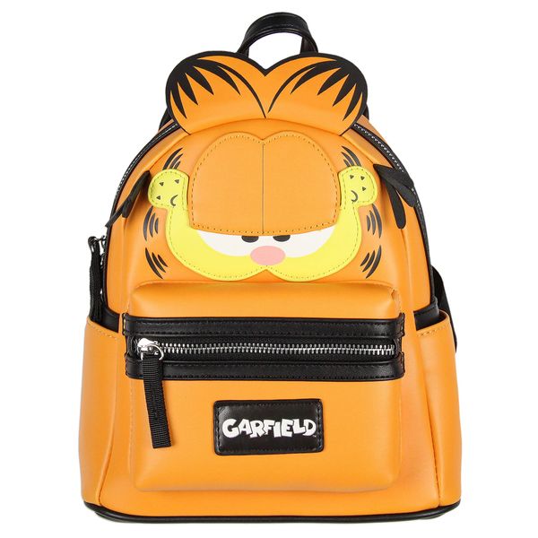 Nickelodeon Classic Comic Character Face Garfield Zippered Mini Backpack Bag