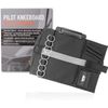 Adjustable Pilot Kneeboard With Removable Clipboard And 7 Ring Document Holder