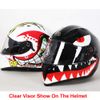 VCOROS Motorcycle Helmet Visor Replacement Helmet Shield for TORC T15 T15B (Clear)