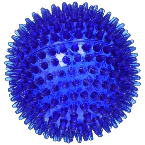 PetSport 4" Gorilla Spiky Ball Floating Dog Toy - Large | Vanilla Scented Super Durable TPR Rubber | Ultra Light, Strong & Bouncy | Play Fetch with Your Pet, Colors Will Vary