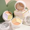xixi Genuine Concealer, 3 Colors, Concealer Palette, Popular, Eraser, Blue Beard, High Cover, Moisturizing, For Beginners, Natural Stain Hide, Cream, Skin Tone Improvement (Compatible with 1# Bears)