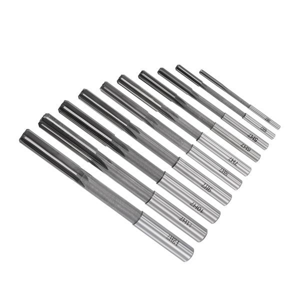 CoCud Chucking Reamer Set of 10 for 3mm 4mm 5mm 6mm 7mm 8mm 9mm 10mm 11mm 12mm Diameter H7 Milling Machine Lathe Drilling Machine