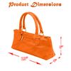 Primeware Serpentes Wine Clutch, Orange