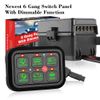 6 Gang Switch Panel Light Control Relay System For Jeep Wrangler JL Gladiator JT