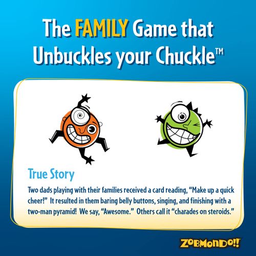 Zobmondo!! Don't Make Me Laugh! The Silly Reinvented Charades Party Game | Hilarious for Families and Kids | Multi-Award Winner