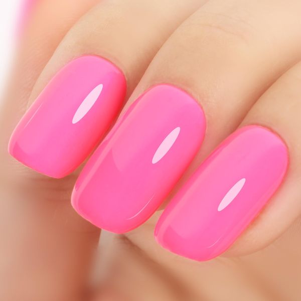 TUTUYU Hot Pink Gel Nail Polish, 0.51 Fl Oz Soak Off UV LED Lamp Neon Fuchsia Pink Gel Polish for Nail Art Starter or Manicure Salon,Spring Summer Gel Colors - GP0037