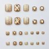 Nail Tips, Feet, 24 Pieces, Thumb Nail Stickers, False Nails, Nail Tips, Toenails, Reusable, Gel Nail Tips, Summer Nails, Summer Weddings, Coming-of-Age Ceremonies, Easy Nails, Removable For Feet (YL230509)