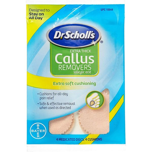 Dr Scholls CALLUS REMOVERS w/ Salicylic Acid 4 Cushions ( 6 pack ) NEW LOOK