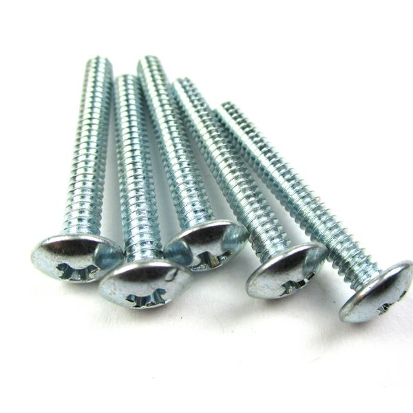50pcs #6-32 x 1" Truss Head Phillips Machine Screws, Zinc