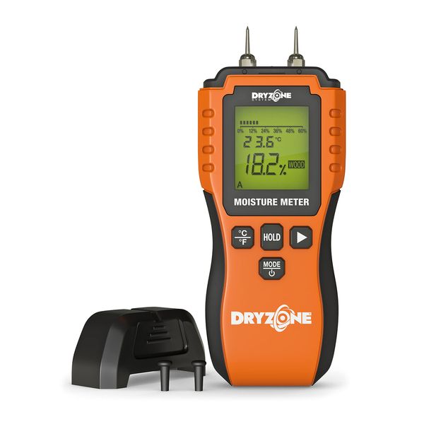 Dryzone Moisture Meter Detector – Damp Meter for Wood, Masonry and Other Building Materials