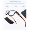 MODFANS 5-Pack Reading Glasses 3.5 Mens/Womens,Readers Comfort Spring Hinges,Sun Reader