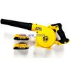 Dewalt DCE100 20V Cordless Blower, 2) DCB203 Battery 20 Volt MAX Compact 100CFM