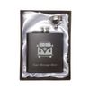 Personalised Engraved Campervan Style Hip Flask and Accessory Set