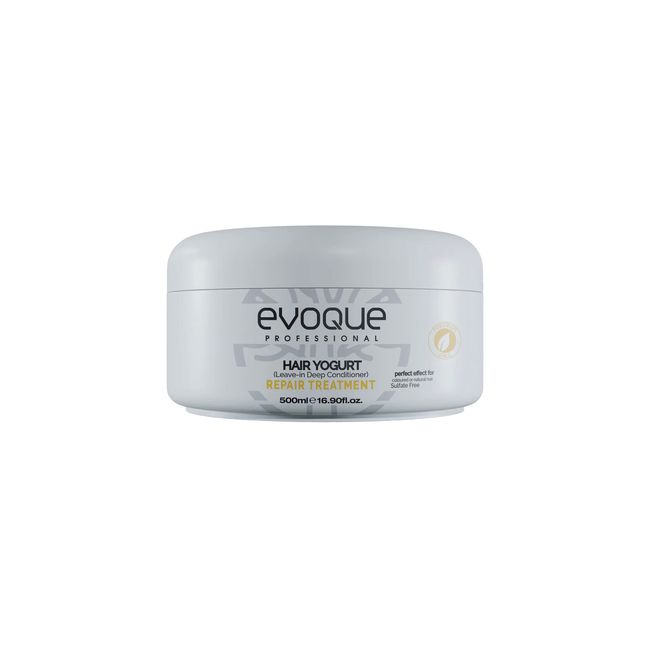 Evoque Professional Milk Therapy Yogurt Mask 500ml Leave in deep Conditioner Perfekter Effekt für Koloriertes oder natürliches Haar ohne Sulfat