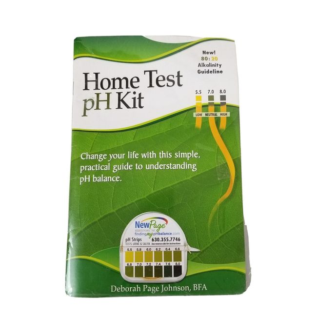 Home Test pH Kit Book and pH paper Deborah Page Johnson Alkalinity Guideline