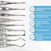 10 Dental Implant Root Tip, Cryer, Flohr, Luxating Elevator Premium Stainless CE
