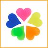 Partuto 70pcs Bicycle Wheel Spoke Bead Heart Shaped Bead Clip Multicolor Replacement