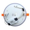 12w Round Recessed LED Ceiling Panel Light Dual Colour Cool White Red Ring