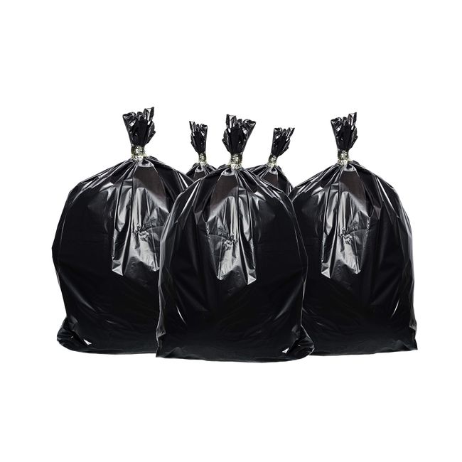 55-60 Gallon Contractor Trash Bags - Black, 32 Bags - 3 Mil