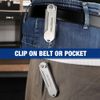 WORKPRO 2PC Folding Utility Knife Box Cutter Quick Open Axis Lock 10 Extra Blade