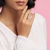 PANDORA Timeless Sterling Silver Graduated Heart Ring with Clear Cubic Zirconia, Sterling Silver, Cubic Zirconia