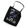 Freediving wetsuit men live free & dive apnea diving Tote Bag