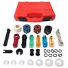 ROADFAR New 4pcs 1/2-Inch Drive Deep Spindle Axle Nut Impact Socket Set, 12 Point Head Adapter