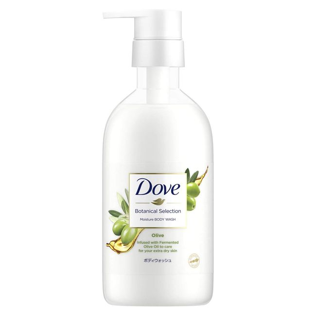 Dove Body Wash Botanical Selection Olive Pump 17.6 oz (500 g) Body Soap, Body Soap, Light Olive Scent (Fragrance)