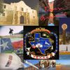 TEXAS ORNAMENT Brass State Landmarks Souvenir Gift