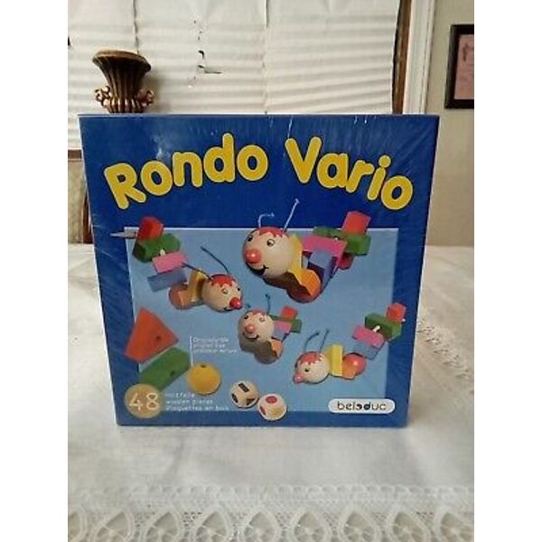 RONDO VARIO German Toy ,Wooden Building Blocks, COLORFUL CATERPILLARS .NEW !